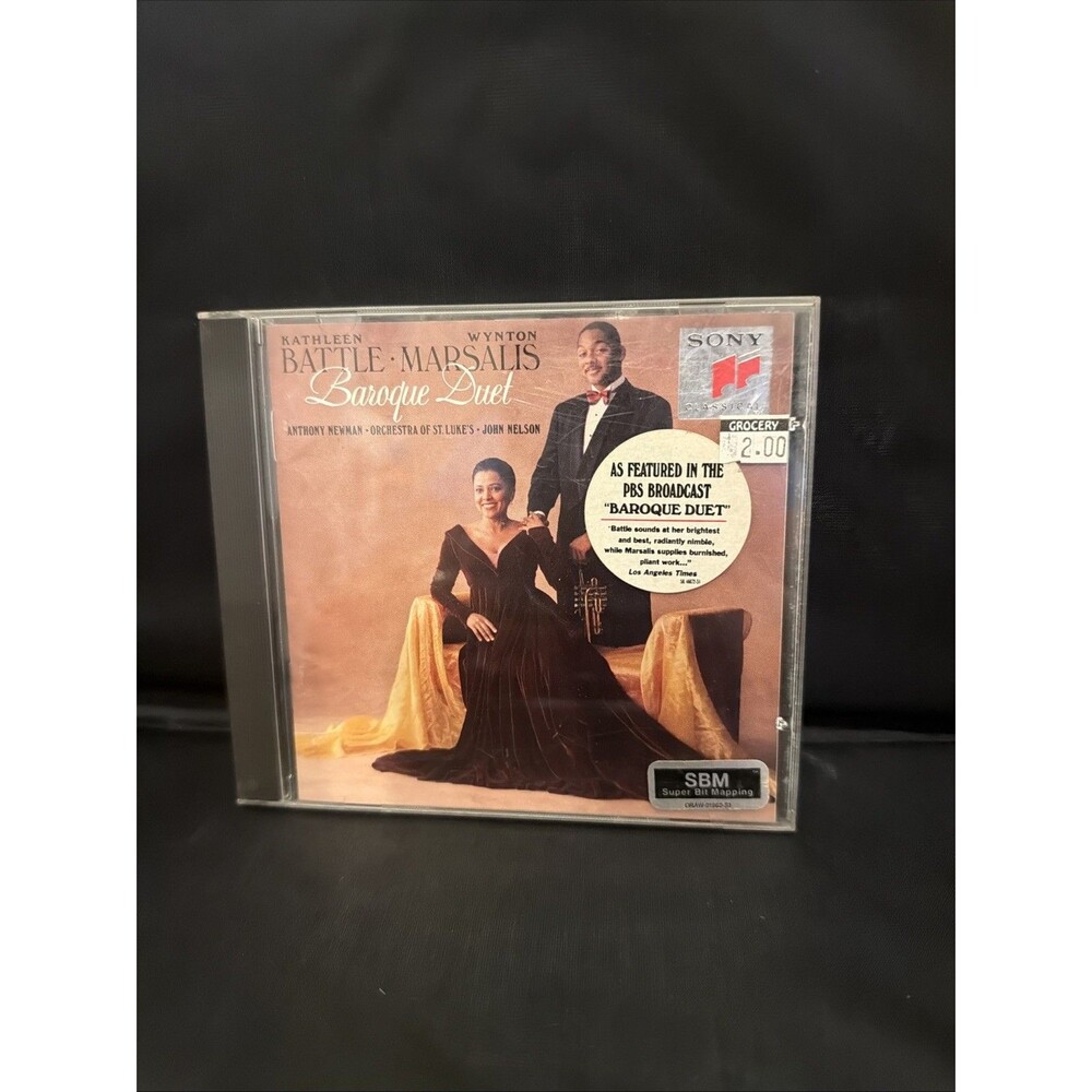 Baroque Duet Kathleen Battle Wynton Marsalis CD 1992 Anthony Newman